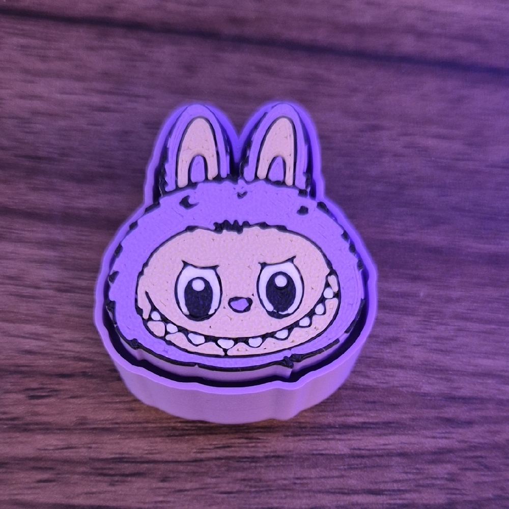 Labubu Clicker With Keychain Hole